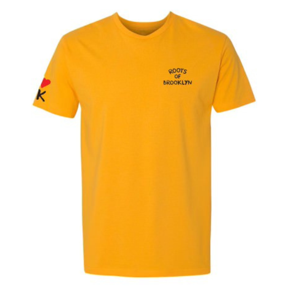 Brooklyn Library Gold Unisex T shirt