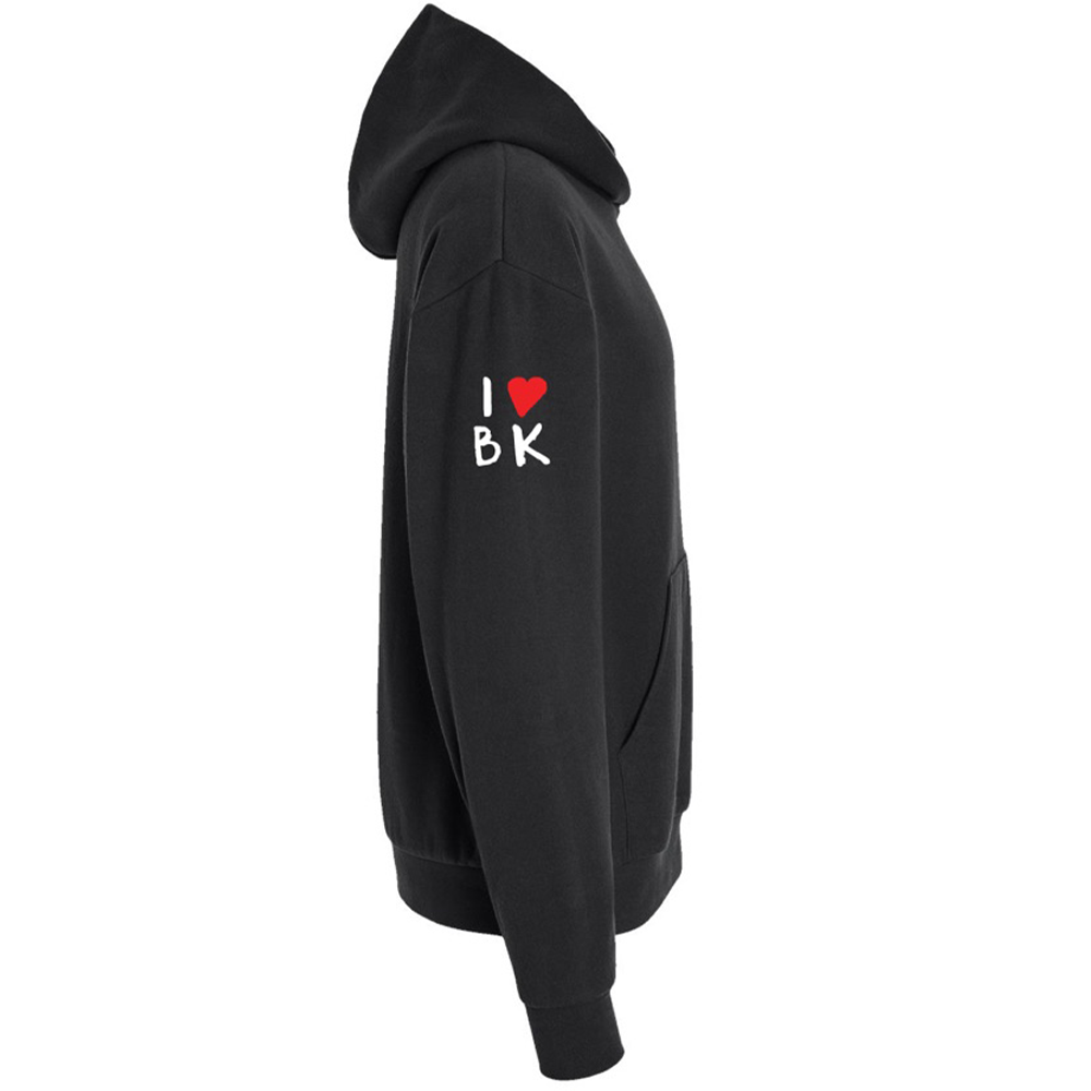 Brooklyn Library-Unisex Hoodie(Black with White)