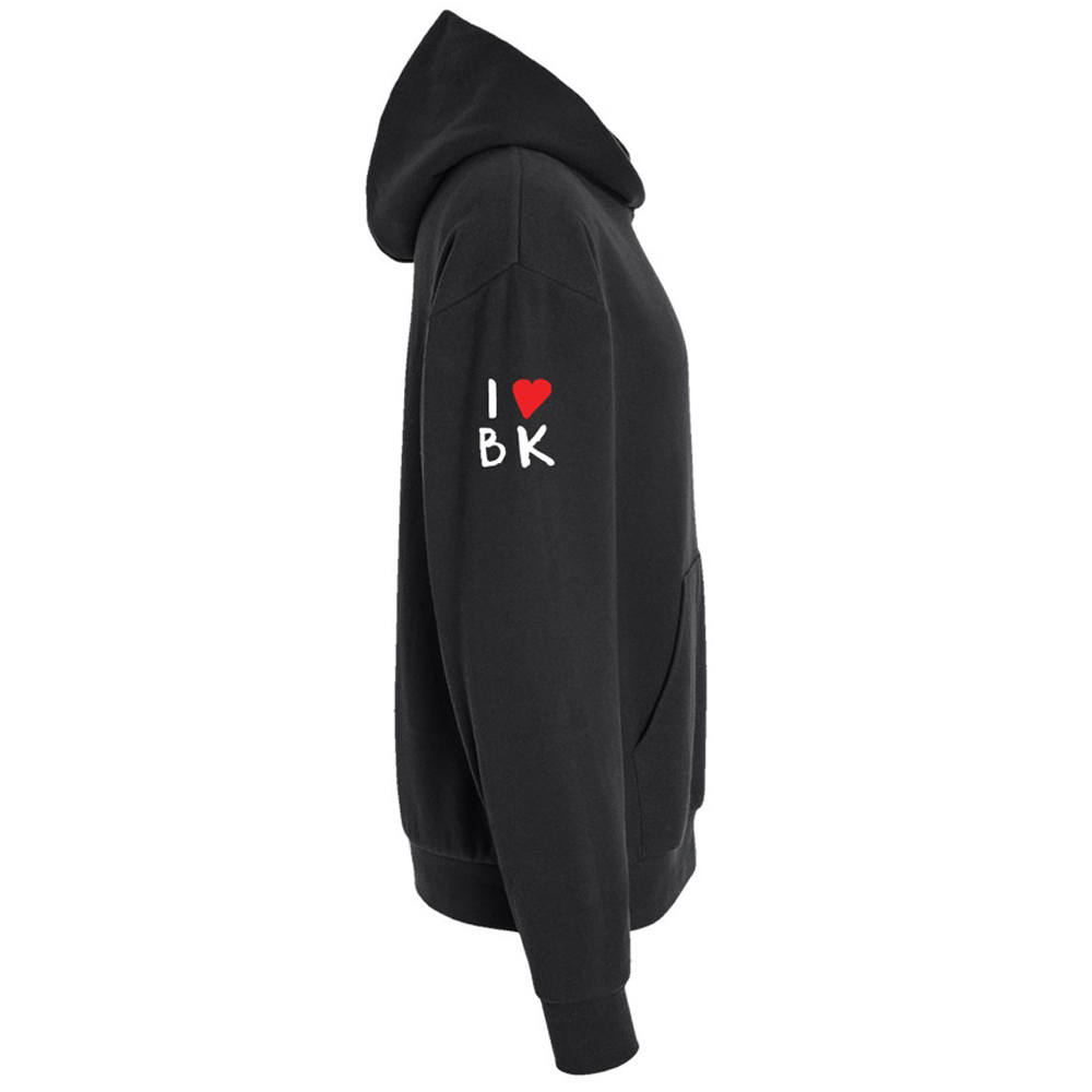 Brooklyn Library-Unisex Hoodie(Black With Red)