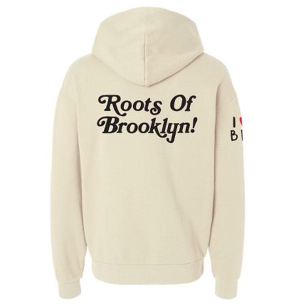 Brooklyn Library-Unisex Hoodie (Ivory with black)