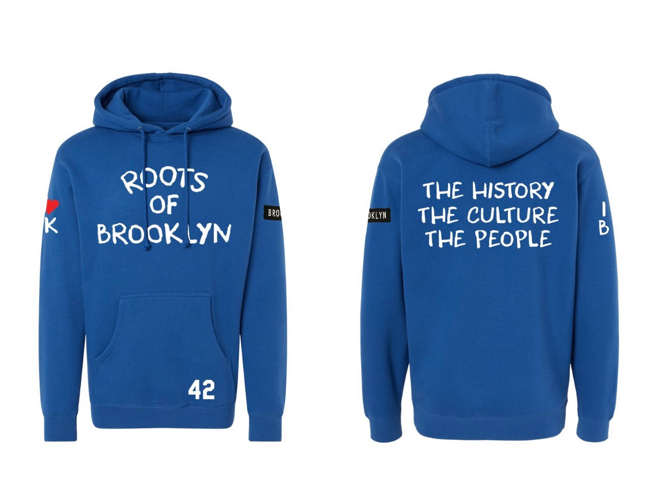 Classic Unisex Royal Blue Hoodie “Jackie Robinson #42 Tribute”
