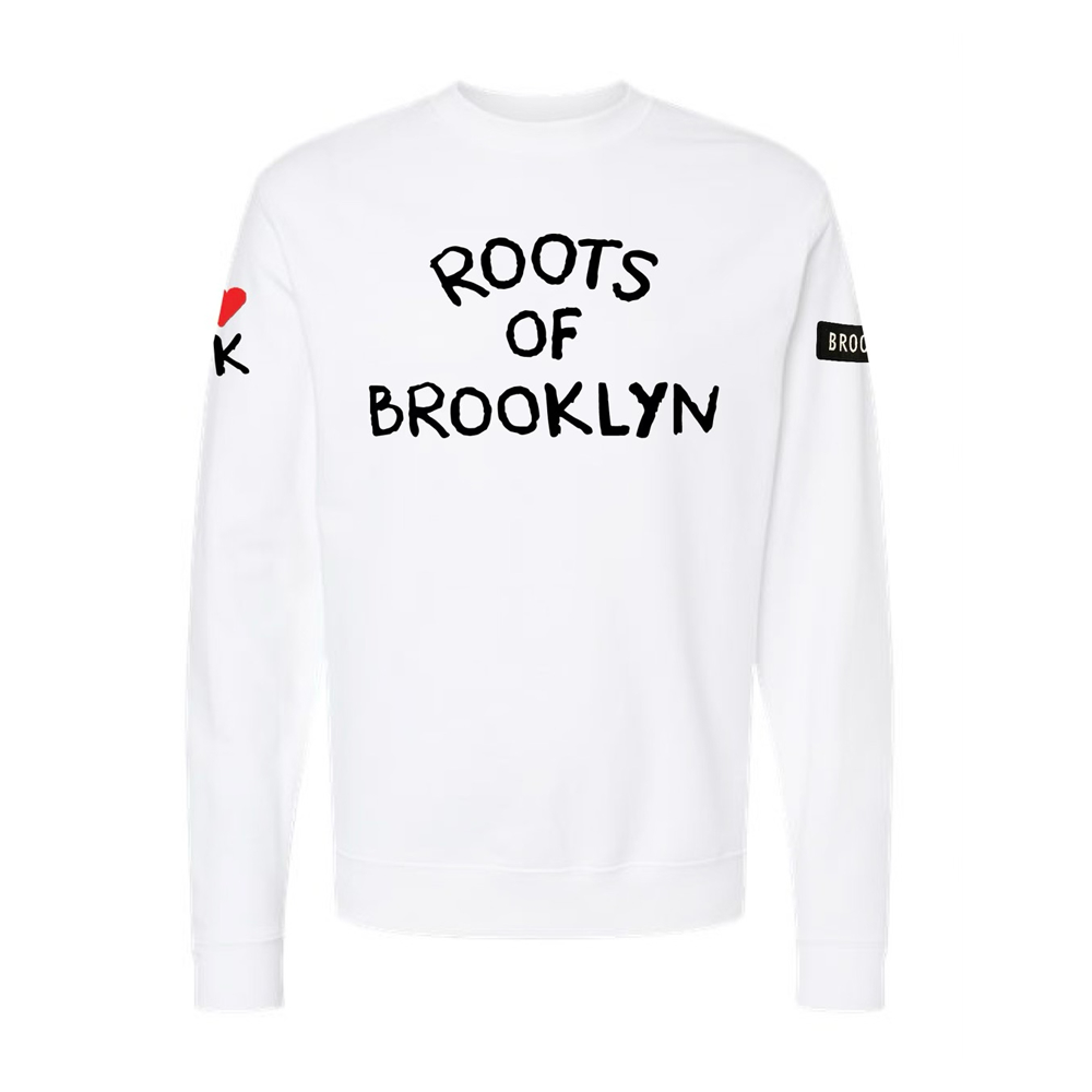 White crew sweater sales