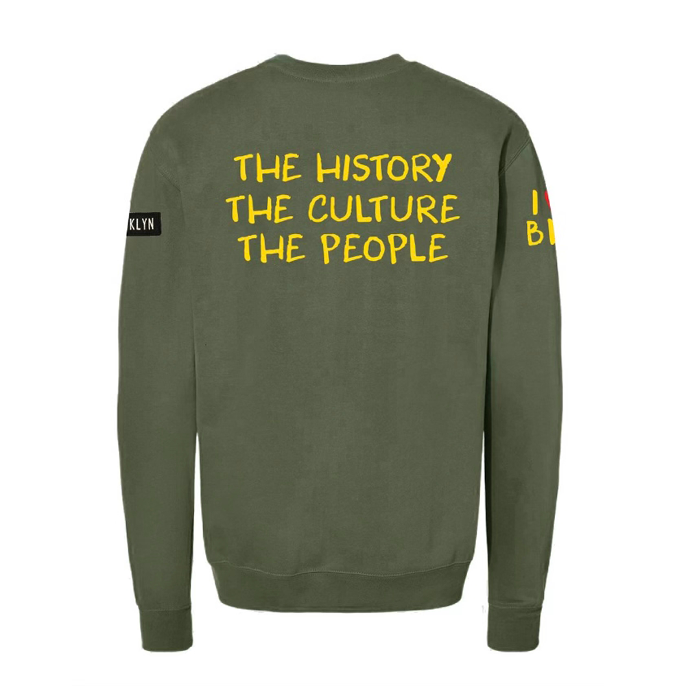 Classic Military Green Crew Neck sweater