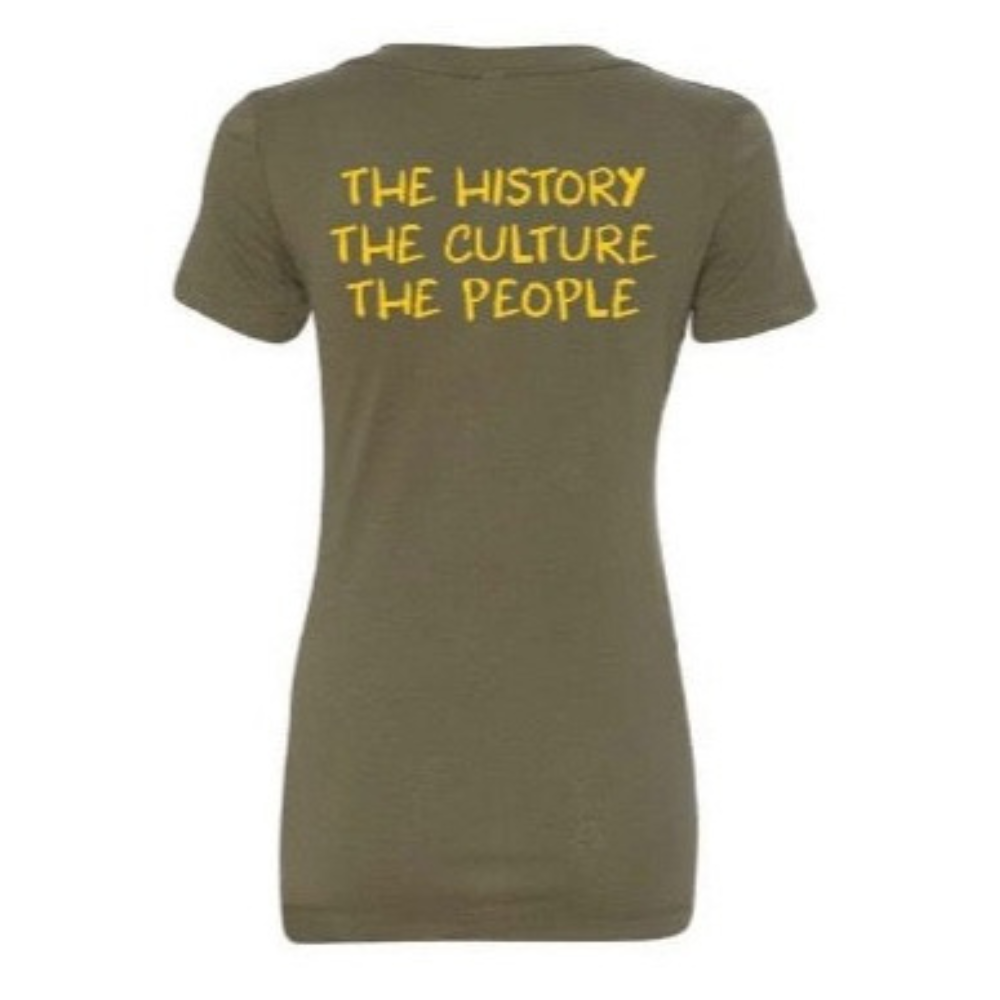Classic Women’s V-neck Military Green