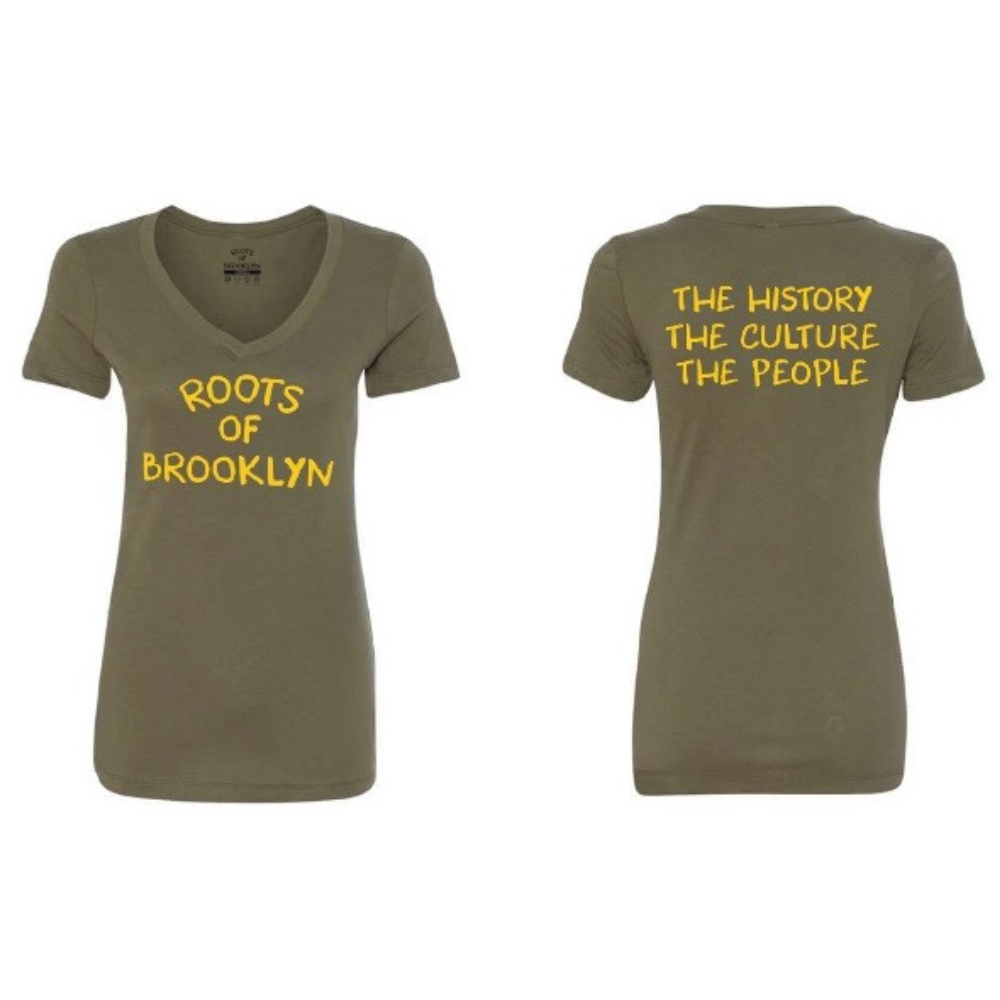 Classic Women’s V-neck Military Green