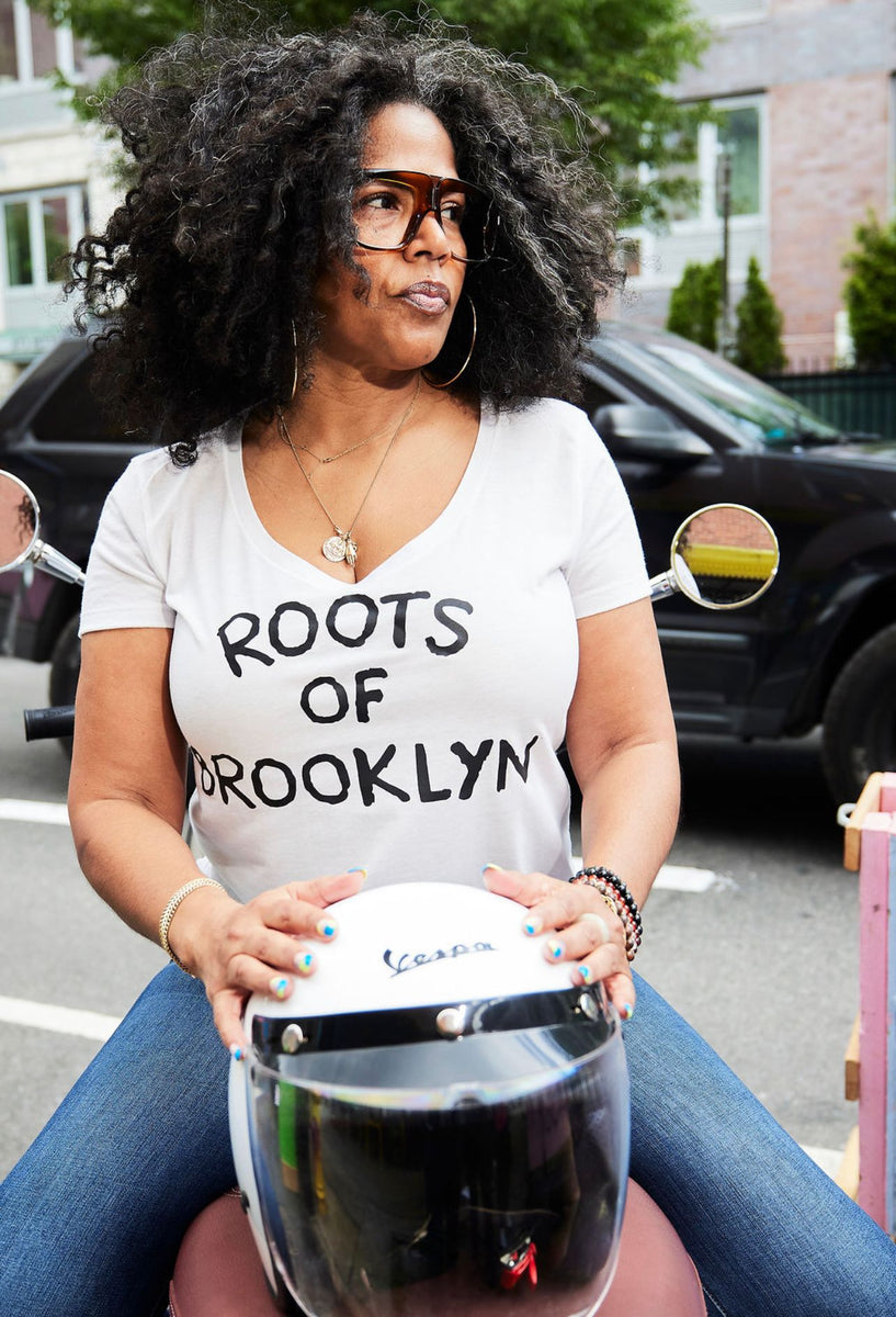 Classic Women’s V-neck White – ROOTS OF BROOKLYN