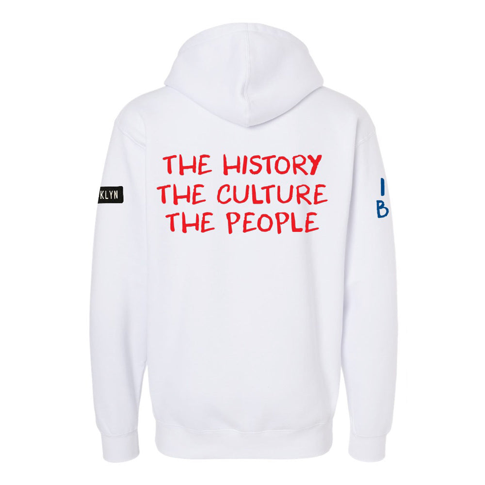Classic Unisex White Hoodie “Jackie Robinson #42 Tribute”